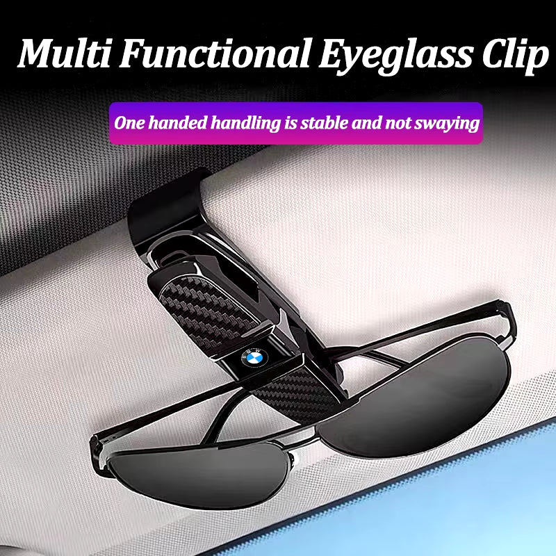 Car Glasses Clip Sun Visor Eyeglasses Sunglasses Holder Auto Interior Accessories for  Performance F30 I4 X3 F10 E90 F20 E39