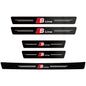 1/4/5Pcs Car Door Sill Scuff Plate Decor Carbon Fiber Stickers for  A1 A2 A3 A4 A5 A6 A7 A8 Q1 Q2 Q3 Q4 Q5 Q6 Q7 Q8 TT S5 B8