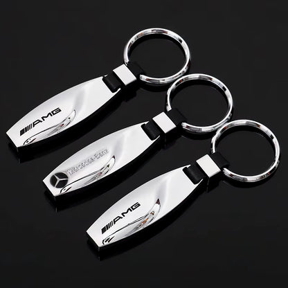 Car Keychain Keyring Key Rings Holder for Mercedes Benz AMG W204 C63 W203 W124 CL A35 A45 C43 C63 CLA35 E63 S63 SLS Accessories