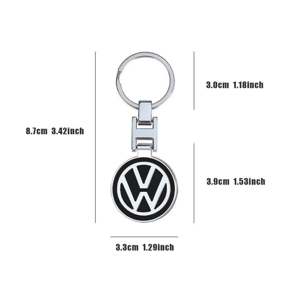 1Pcs Car Logo Keychain Metal Keyring Key Accessories for  VW POLO Tiguan Passat Golf EOS Scirocco Jetta MK8 Octavia