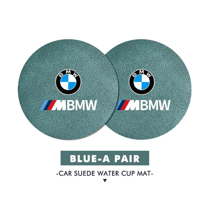 Car anti Slip Mat Coaster Water Cup Slot Decorate Accessories for  G30 G20 M3 M5 E91 E92 E93 E36 E70 X3 X4 X5 X1 E39 F30
